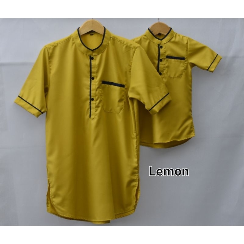 Baju Koko Kurta Pria Couple Ayah Dan Anak Laki Laki