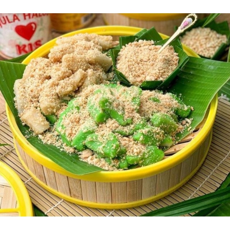 

KaLoci - kue mochi potong tabur kacang