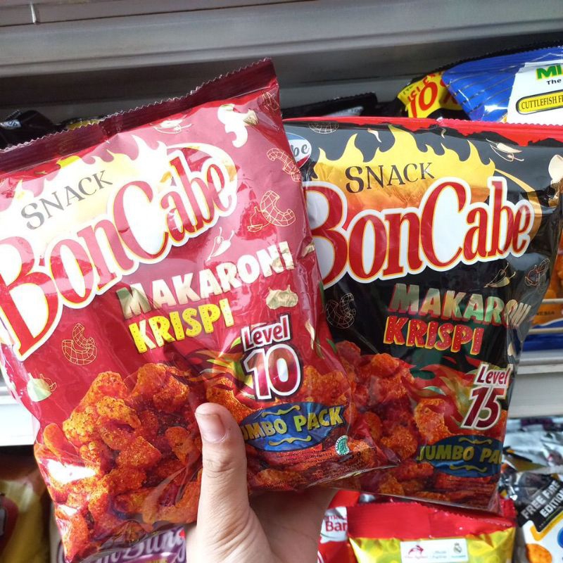 

BONCABE - SEMUA VARIAN SNACK MAKARONI KRISPI (LEVEL 10/15) - JUMBO 150 GR