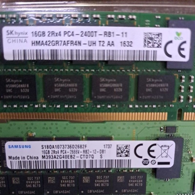 RAM SERVER 16GB DDR4 PC 2666V 2400T 2133P