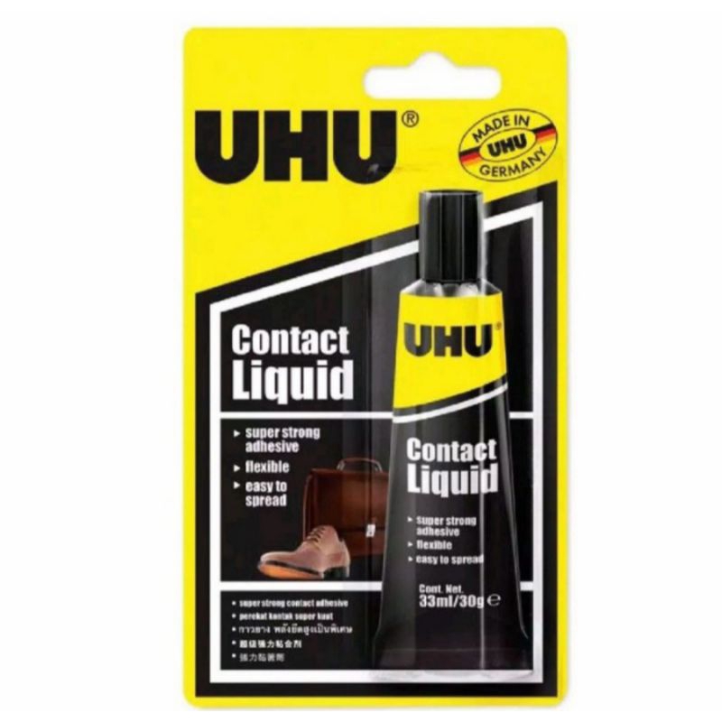 

Uhu HouseHold Contact Liqiud 33 ML Blister / Lem Sepatu / Lem Tas