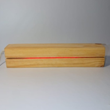 Base Wood Acrylic A4 / Dudukan Lampu Acrylic / Stand Lamp Acrylic