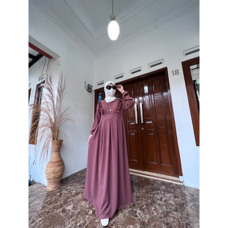 AURORA DRESS_ruffle depan model kekinian banget