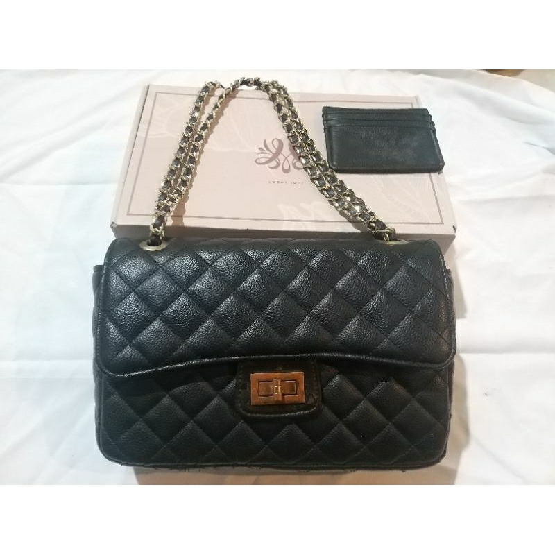 FNL Preloved boston classic local id black tas selempang  Heylocal