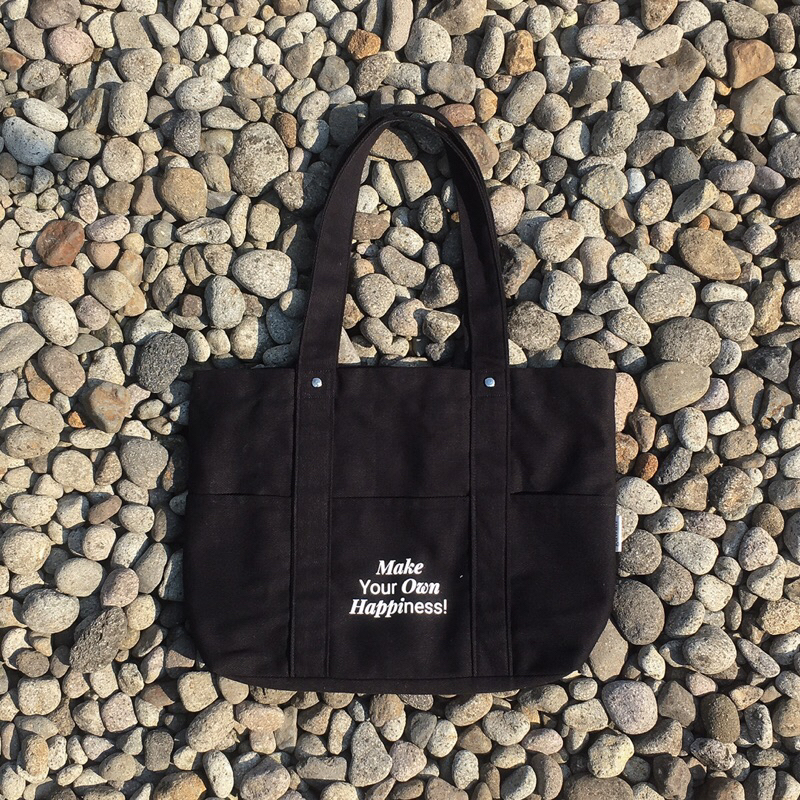 Happiness! 03 Black Totebag