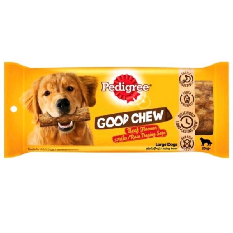 pedigree good chew snack anjing