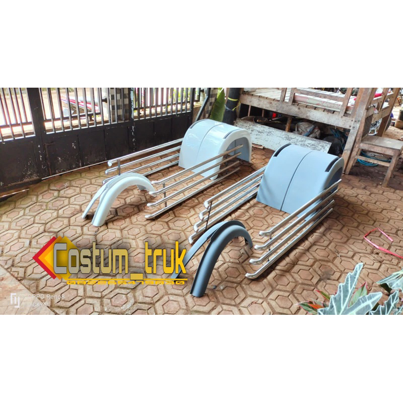 PENGAMAN STENLIS SAMPING TRAGA DAN SLEBOR DEPAN BELAKANG