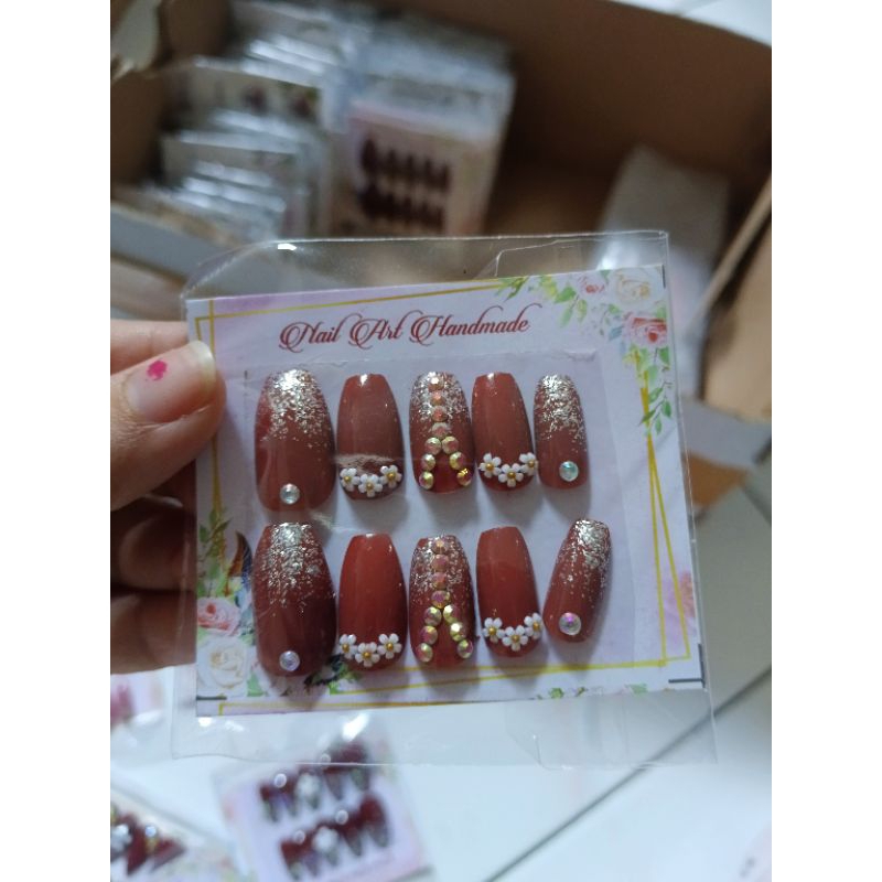 KUKU PALSU HIAS 3d NAIL ART / KUKU PERNIKAHAN