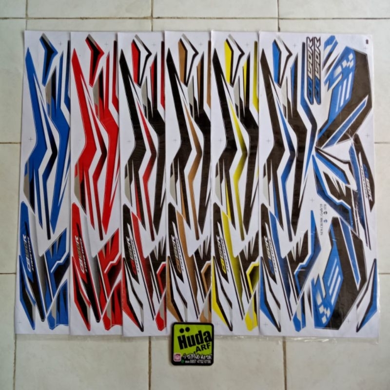 sticker motor variasi CB150 R new