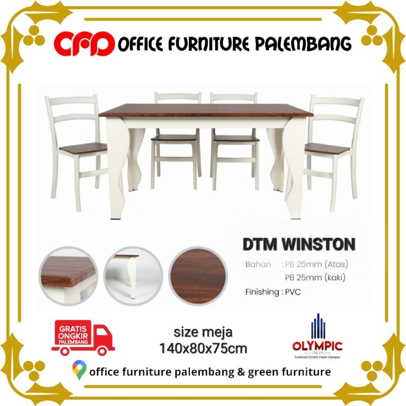meja makan olympic DTM WINSTON meja kanti meja cafe meja resto kursi makan
