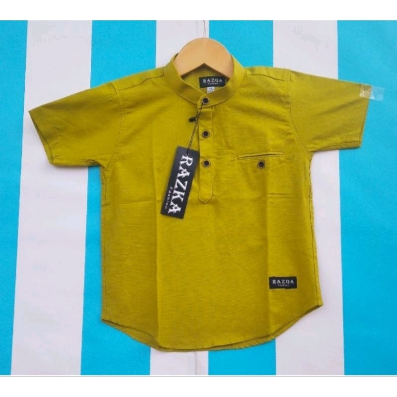 Kemko Anak / Kemko Anak Bahan Katun / Kemko Anak Warna Hijau Lemon