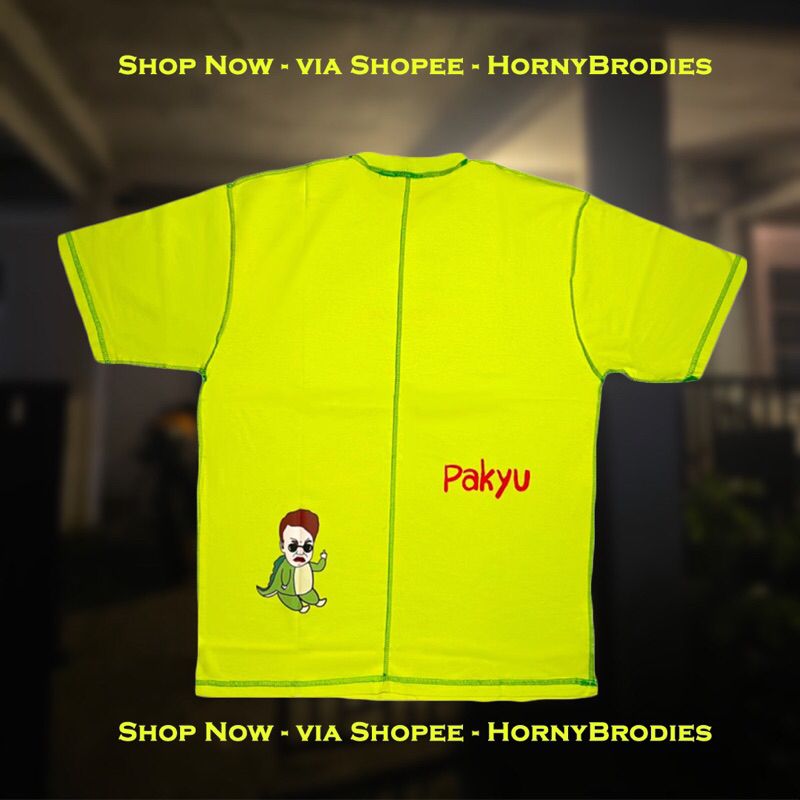HRNYBRDS - Pakyu Oversized Tee - Ijo Lemon
