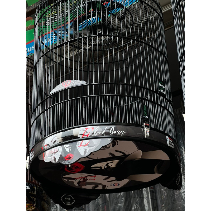 Sangkar Murai Ebod Decal Vendeta /Kandang Murai Ebod (TEBOK BAMBU) No 2