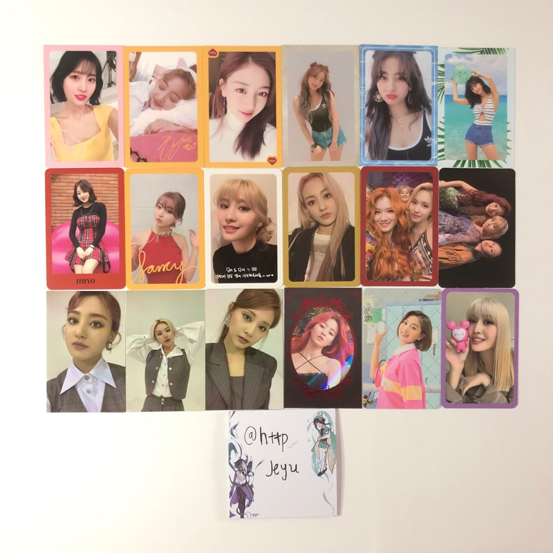 PHOTOCARD TWICE JEONGYEON DAHYUN CHAEYOUNG TZUYU UNIT ALBUM MORE & MORE EYES WIDE OPEN