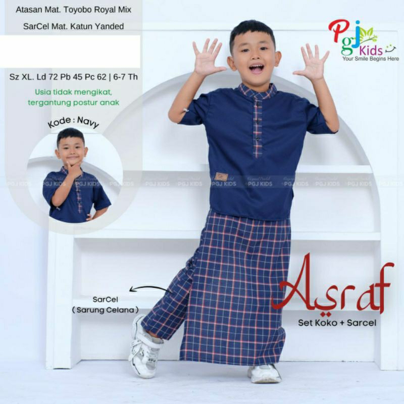 ASRAF KIDS SETELAN ANAK LAKK-LAKI ORI PGJ KIDS