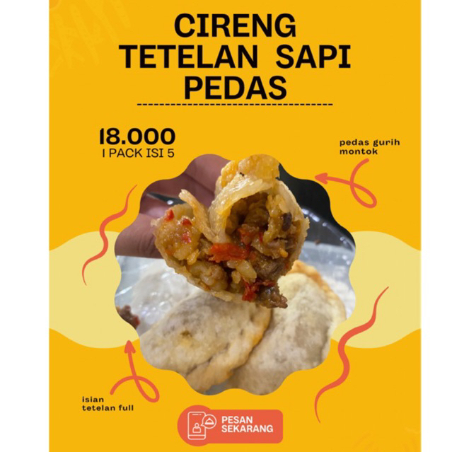 

Cireng Tetelan Sapi Pedas