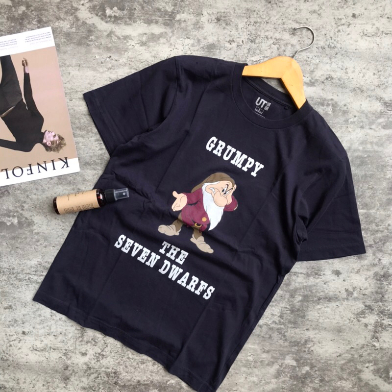 Uniqlo x Disney Original Kaos Oblong Shirt Navy