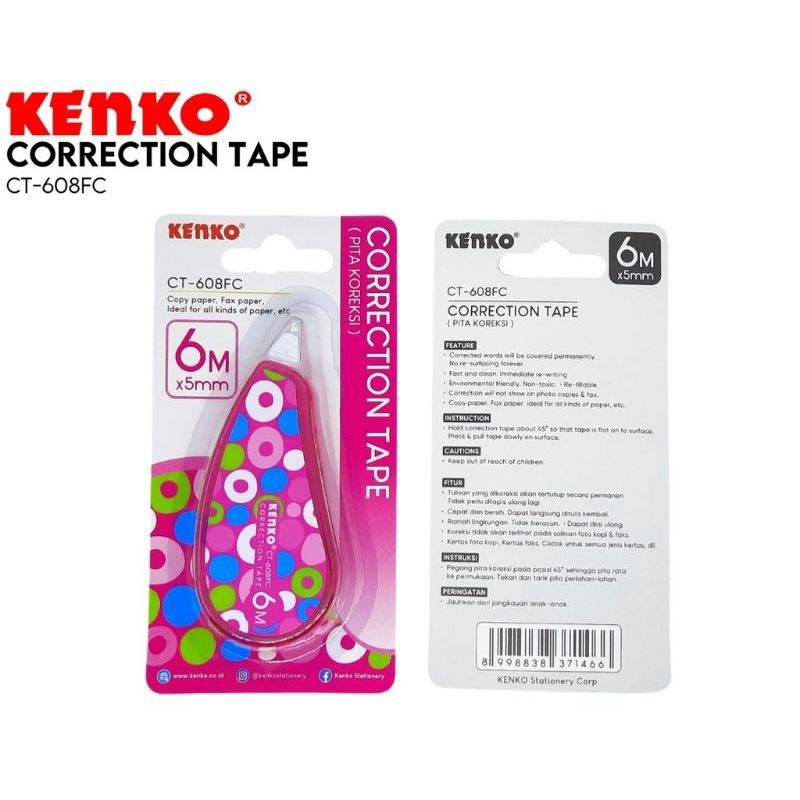 

Correction tape kenko ct 608fc