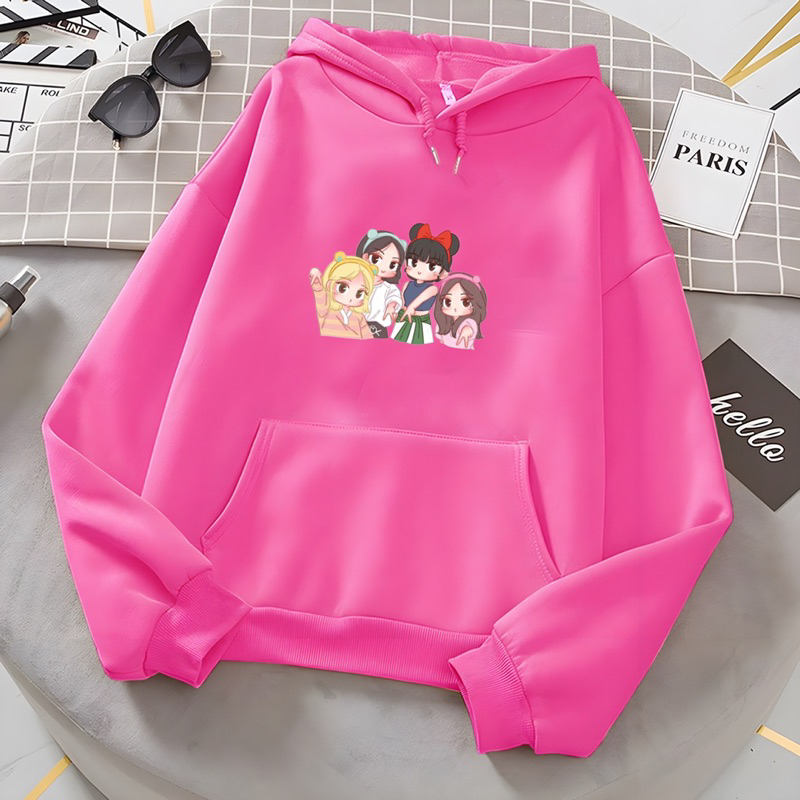 Sweater hoodie anak perempuan BLINK MEMBER