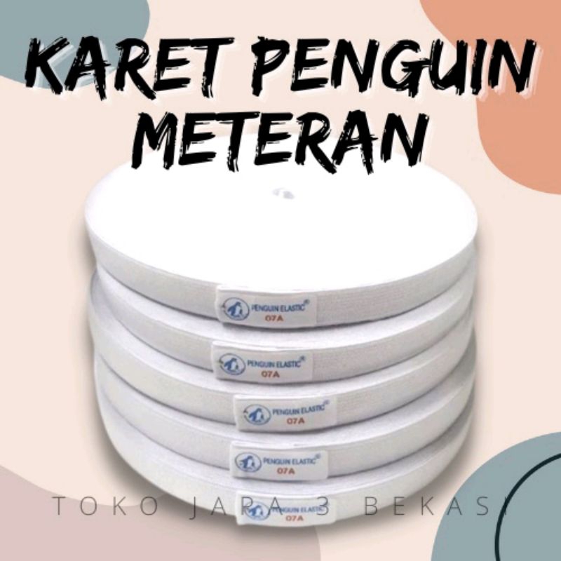 KARET PINGUIN ROLLAN 2CM/2,5CM/3CM/KARET CELANA/KARET ROK