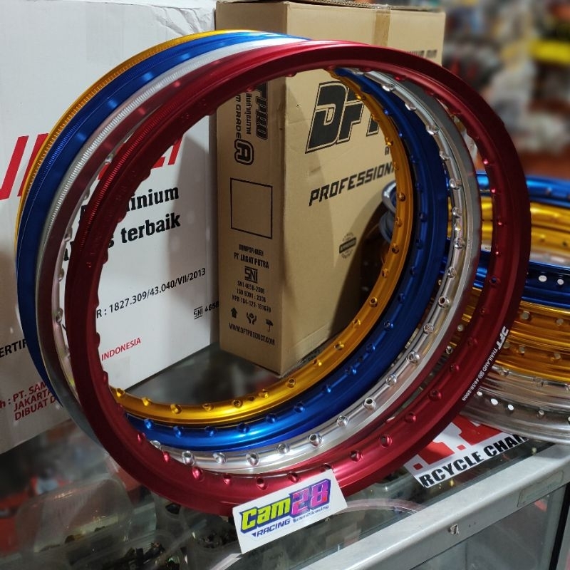 VELG JINFEI DFT ROSSI GOLD SILVER BLUE RED ORANGE TITANIUM 120 140 160 RING 17