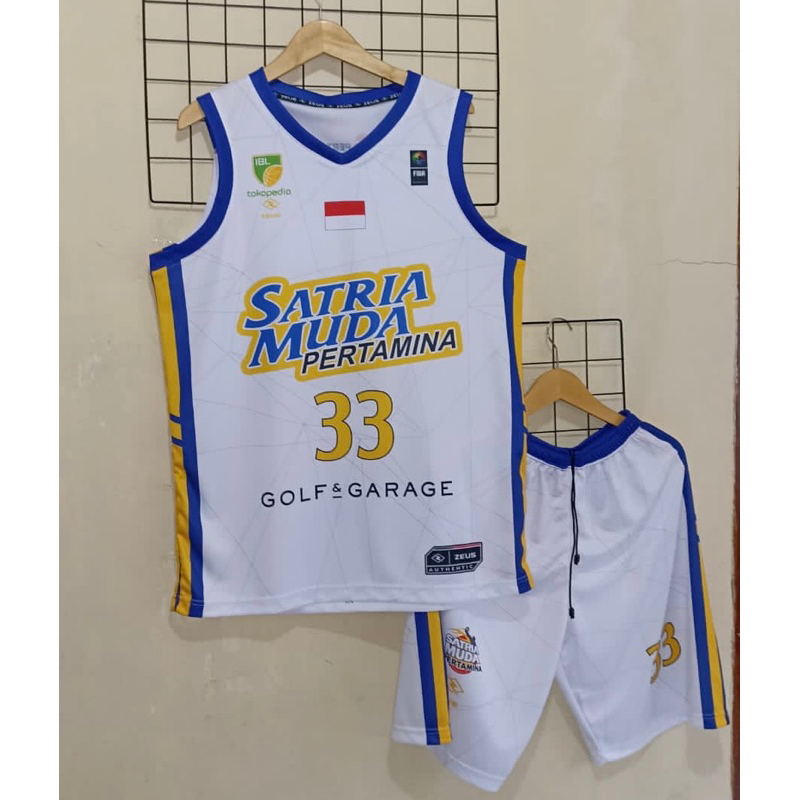 JERSEY IBL 2023 SATRIA MUDA PERTAMINA PUTIH