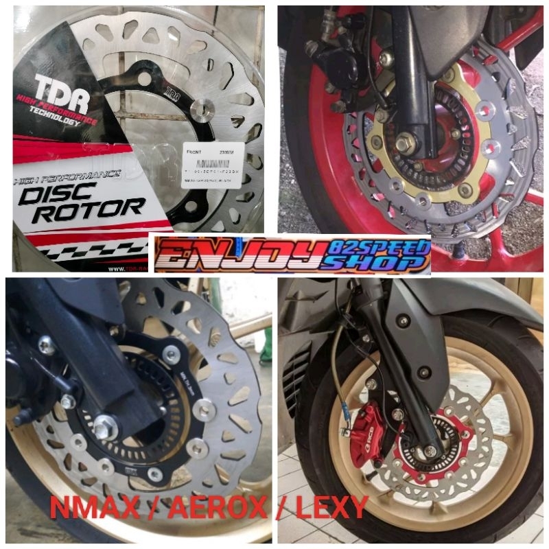 Disc brake piringan cakram depan yamaha nmax / aerox / lexy asli tdr ukuran standar 230 mm