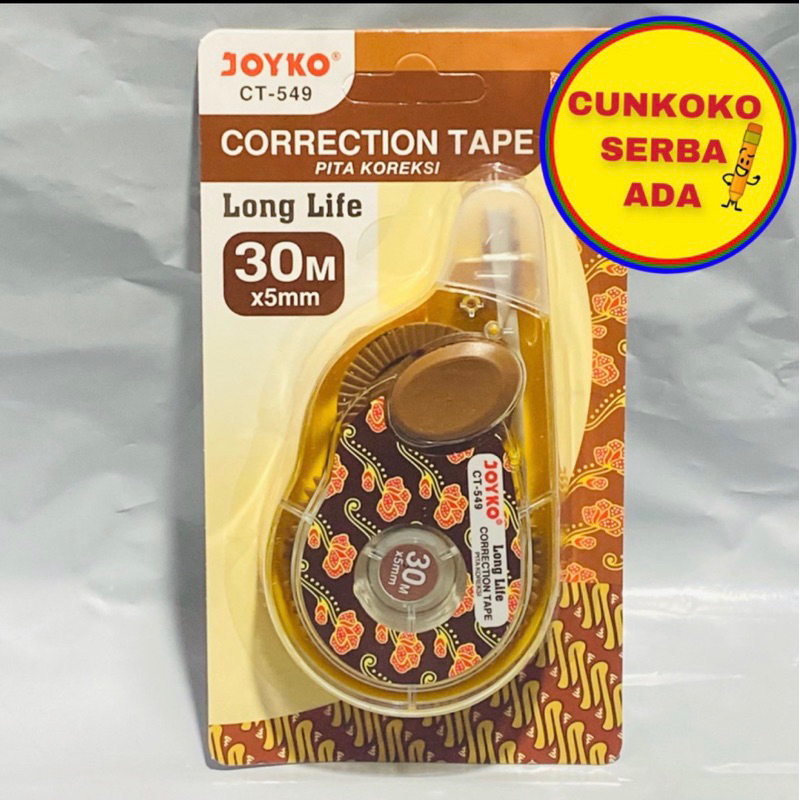 

TIPE X TRONDOL JOYKO / TIPE X KERTAS JOYKO / CORRECTION TAPE JOYKO CT-549