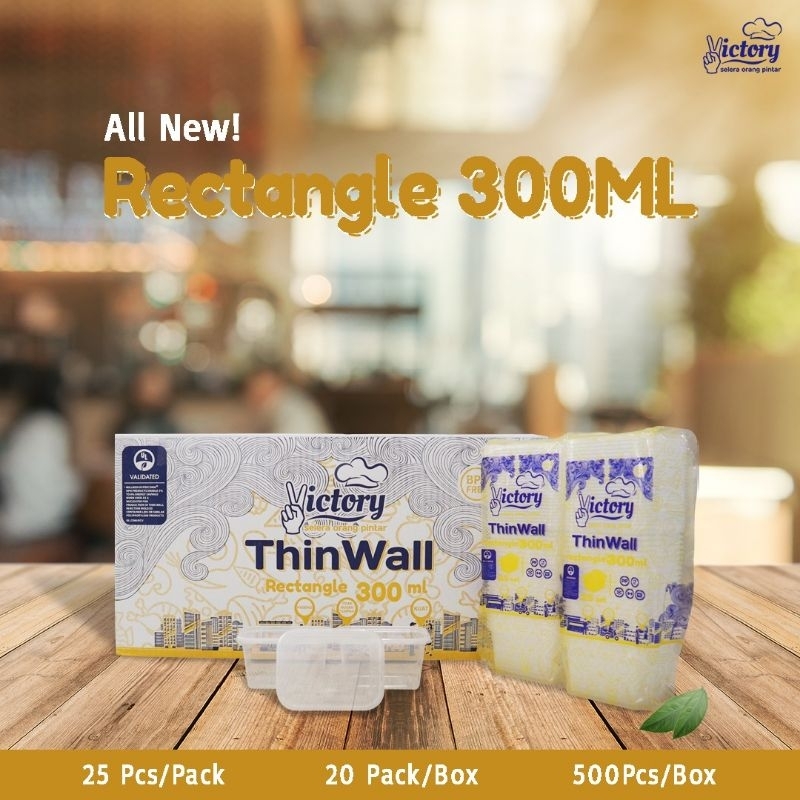 Thinwall Victory 300ml rectangle