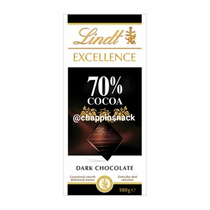 

Coklat lindt excellence 70% / 85% / seasalt dark chocolate 100 g cokelat import lindor 70 85 impor