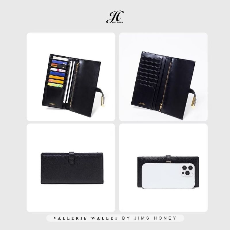 VALLERIE WALLET JIMS HONEY ORI DOMPET TIPIS PANJANG WANITA IMPOR FASHION CEWEK KOREA TEMPAT KARTU MINIMALIS