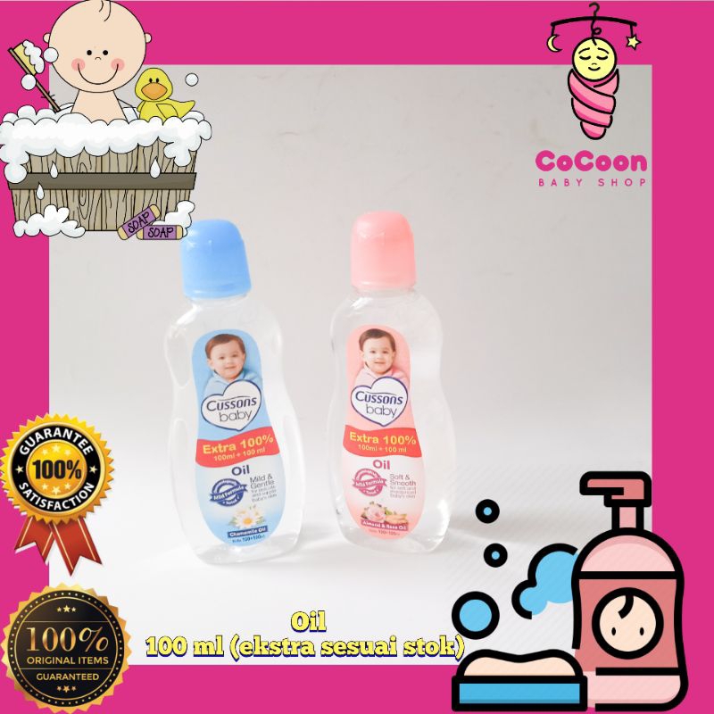 Minyak Bayi Cusson Cussons Baby Oil Chamomile / Almond Rose 100 ml