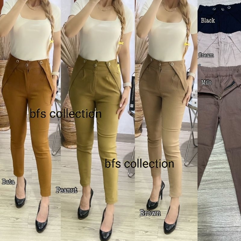 Celana Wanita Soft jeans Stretch Import 9373# Celana Kekinian/ New Collection 2023#