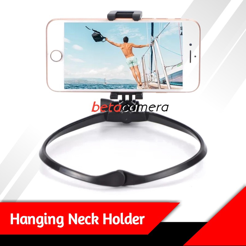 KingMa Penyangga Leher POV Hanging Lazy Neck Bracket Lazypod Phone Holder for Handphone HP / Action 