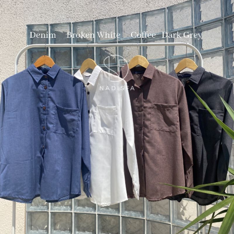 N Basic Shirt Kemeja Polos oversize