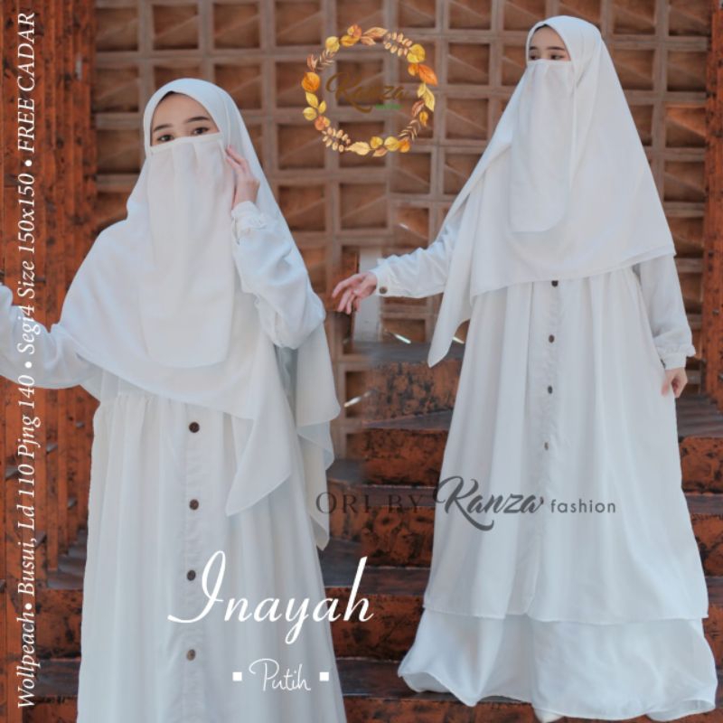 ANGGRAINI ~ KANZA ~ SET GAMIS SYARI ~ GAMIS FREE JILBAB ~ FREE NIQOB ~ ORI SOLO ~ BEST SELLER ~ INAY