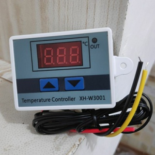 Termostat AC 220V w3001 Thermostat AC 220V mesin tetas telur Pengatur Suhu Incubator Controller suhu