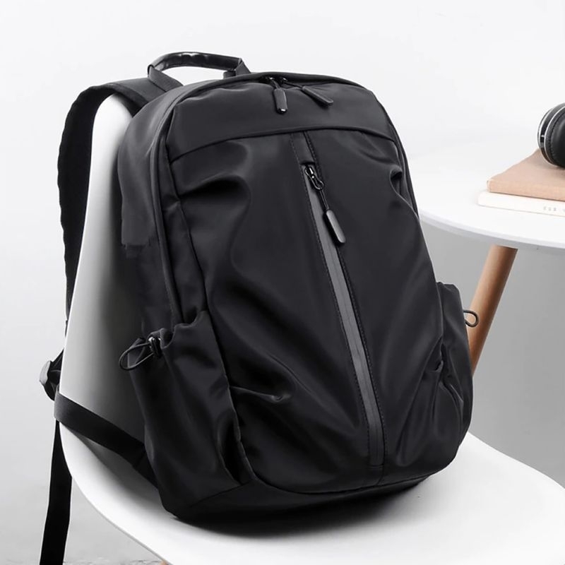 Tas Ransel Laptop Kerja Sekolah Pria Anti Air Bahan Longcham Premium Stylish Fashionable