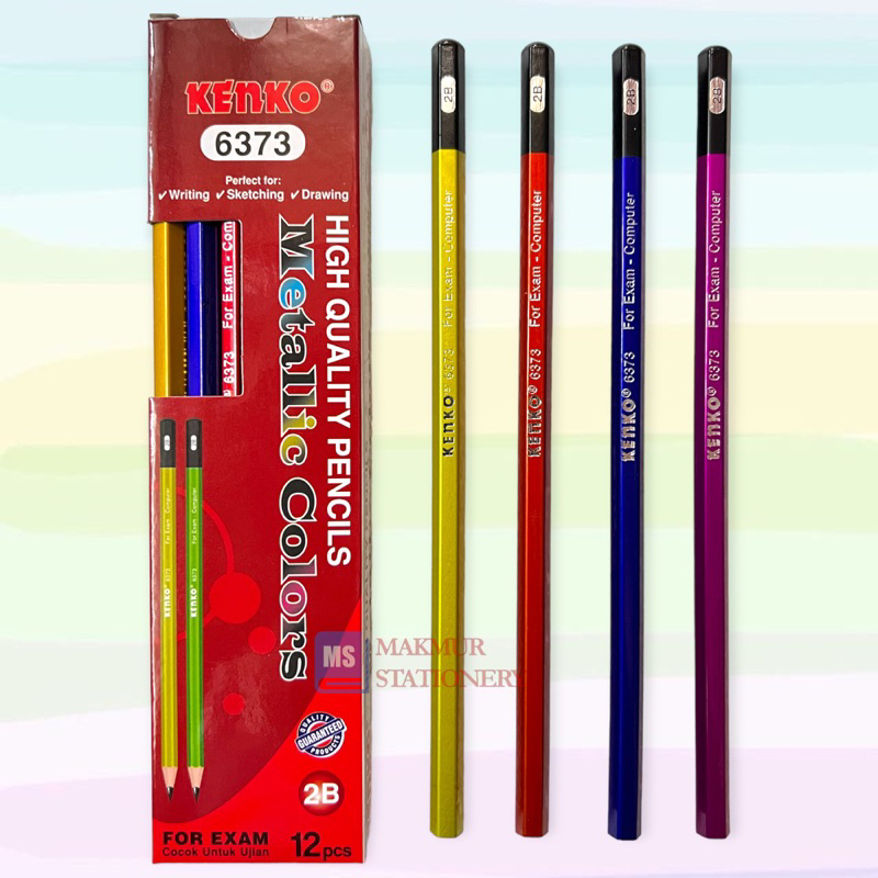 

Pensil 2B Kenko Metalik Colors 6373 (12 Pcs)