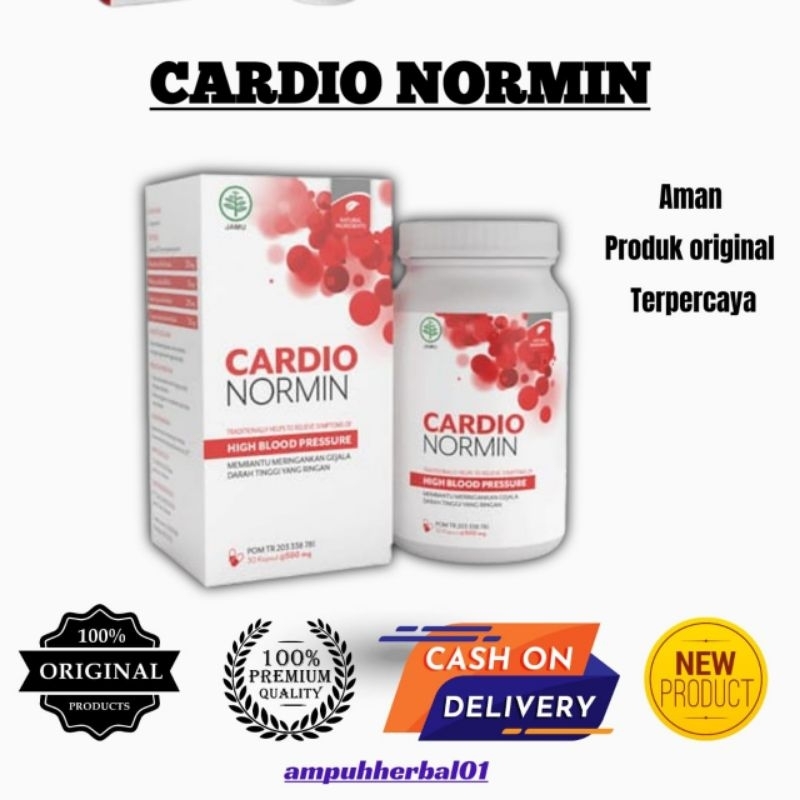 Cardionormin Asli Original Obat Jantung Hipertensi Darah tinggi Stroke