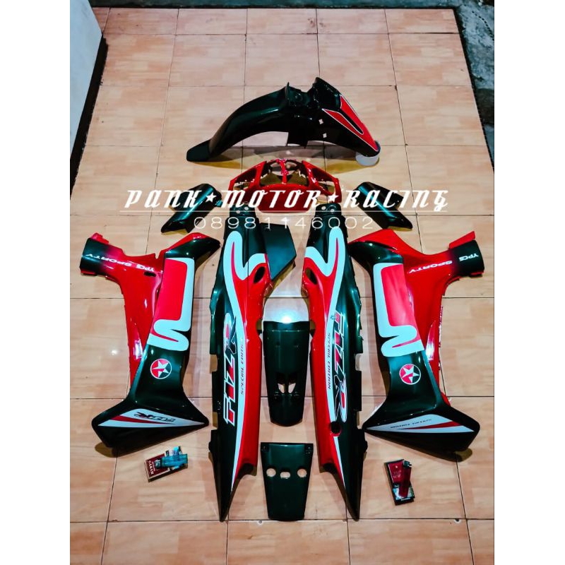 Body fiz r full set Caltex hijau Bodi set fizr