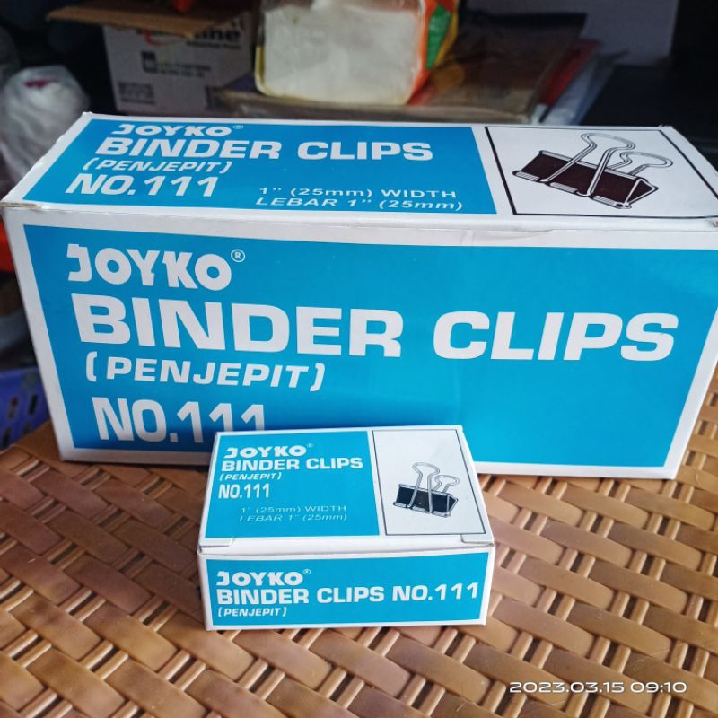 

Binder clip kertas no 111 joyko 1 pack