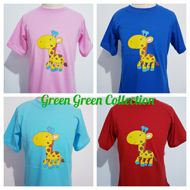 T-shirt anak motif Giraffe