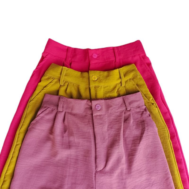 CELANA HIGH WAIST CRINGKLE REMAJA  / KULOT CRINGKLE RESSLETING / KULOT CRINGKLE ANAK TANGGUNG