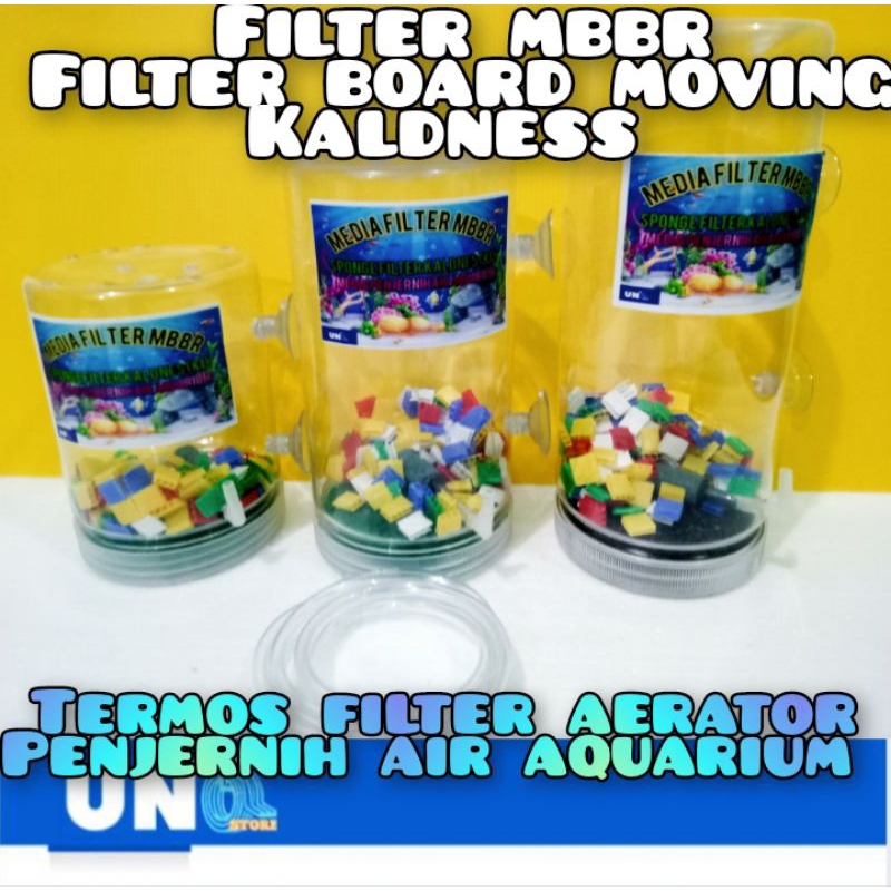 TERMOS FILTER PENJERNIH AIR AQUARIUM DENGAN BOARD MOVING KALDNESS