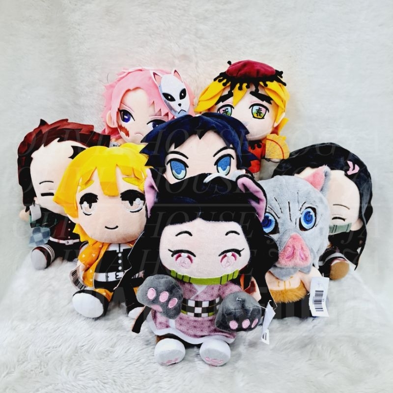 Boneka Kimetsu No Yaiba Boneka Demon Slayer Boneka Nezuko Boneka Inosuke Boneka Zenitsu Boneka Douma