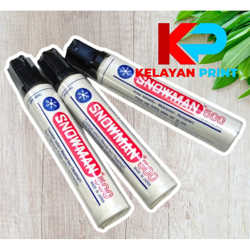 

SPIDOL PERMANEN SNOWMAN JUMBO 500 TINTA HITAM SATUAN