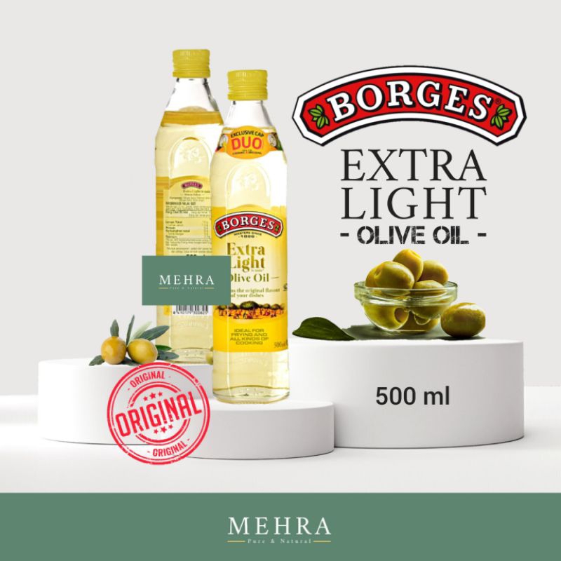 

BORGES EXTRA LIGHT OLIVE OIL / MINYAK ZAITUN EXTRA LIGHT 500 ml