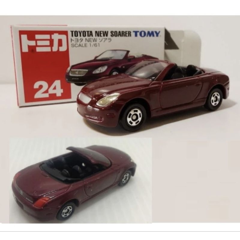 Tomica 24 Toyota New Soarer Tomy biru blue