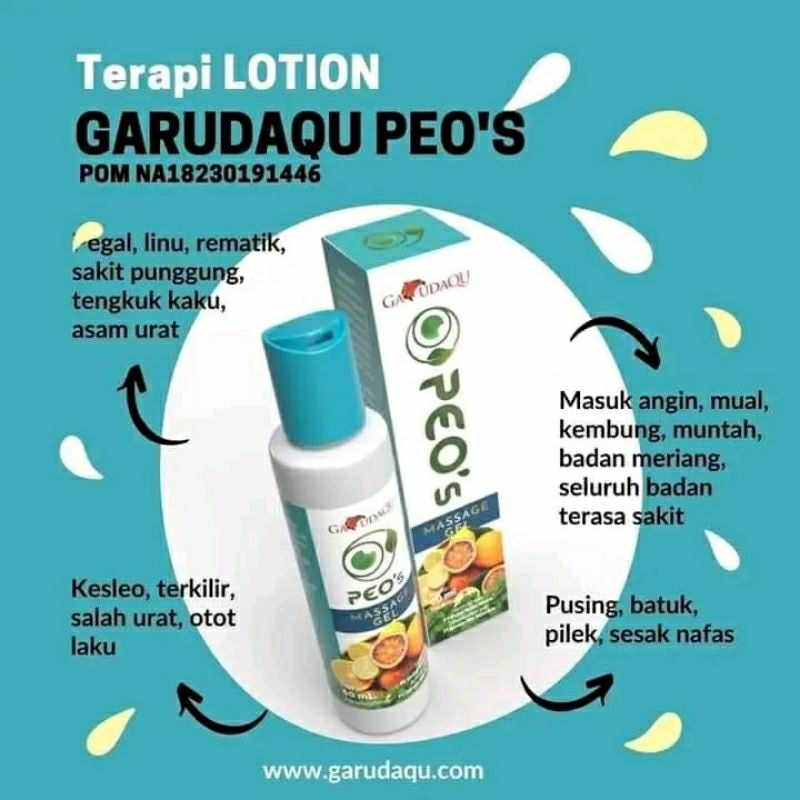 Garudaqu Peo's Lotion Solusi Pereda Nyeri &amp; Asam Urat Aman BPOM